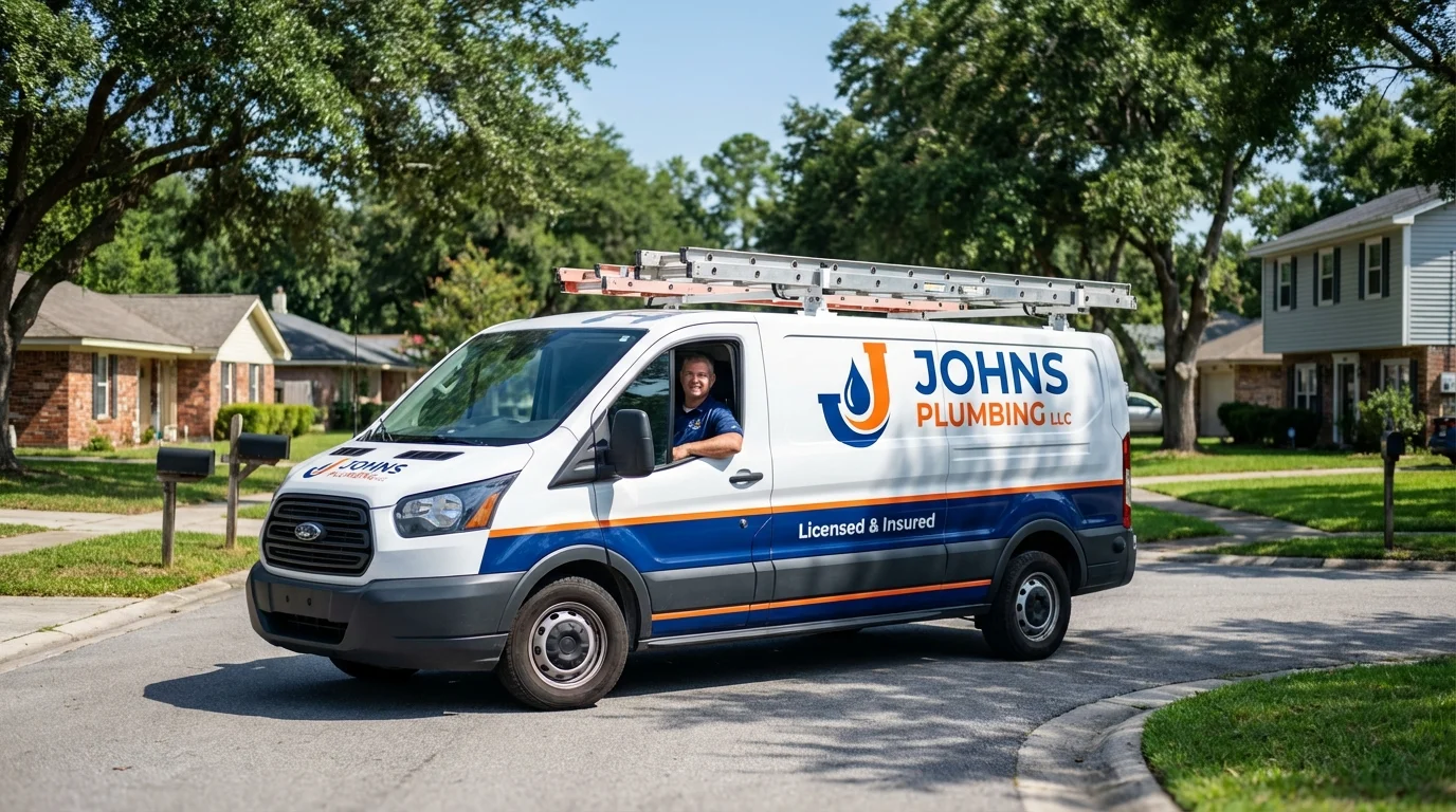 Johns Plumbing LLC service van in Nome, AK