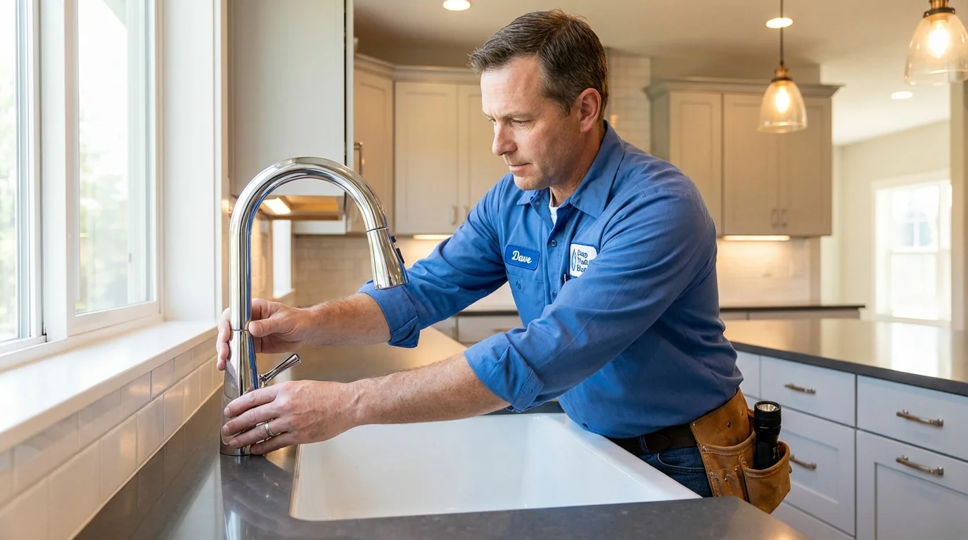 Kitchen faucet installation by Johns Plumbing LLC in Nome
