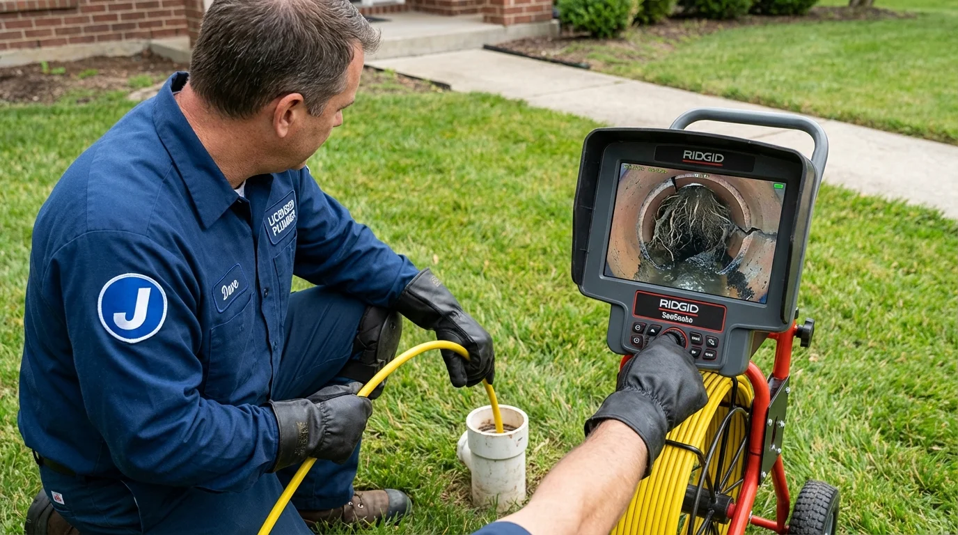 Sewer camera inspection being performed by Johns Plumbing LLC in Nome